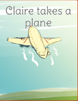 claire takes a plane