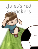 Jules's red sneackers