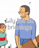 Lily fait du bricolage