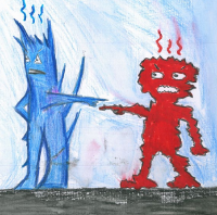 عندما التقى الأزرق و الأحمر