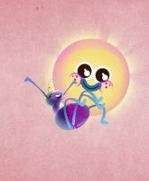 نمولة و الشمس .